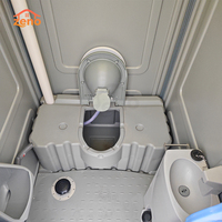 Vente en gros de toilettes portables, cabines de toilettes mobiles, conteneurs d'expédition en plastique pour l'école, mobiles, maritimes, Chine