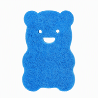 Vente en gros : Éponge de nettoyage en forme d'ours, très absorbante, haute densité, douce, pour les tâches ménagères polyvalentes et les soins de bébé