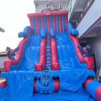 Tobogán Inflable Hulk, Toboganes Inflables de Agua Alibaba, Tobogán Inflable de Agua con Piscina