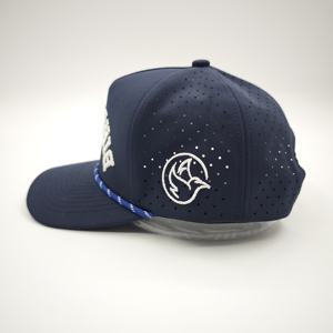 Personalized Waterproof Embroidery Logo Laser Cut Hole Perforated 5 Panel Unisex Sporty Baseball <b>Caps</b> High Leopard Dobby Fruit - Product Image 3