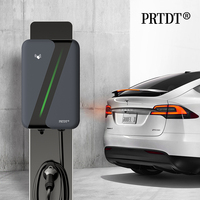 Pengisi daya mobil listrik tahan air PRTDT, pengisi daya mobil listrik tipe 2 kotak dinding 7kW 11KW 22kW