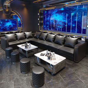 Ensemble de mobilier de bar moderne et luxueux : banquette KTV, canapé de bar pour hôtel, table basse musicale, canapé pour pub, restaurant, fête - Product Image 4