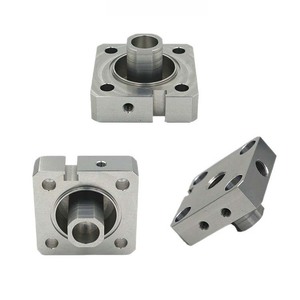 บล็อกอลูมิเนียมกลึง CNC ชิ้นส่วนโลหะความแม่นยำสูงสำหรับใช้ในอุตสาหกรรม - Product Image 2