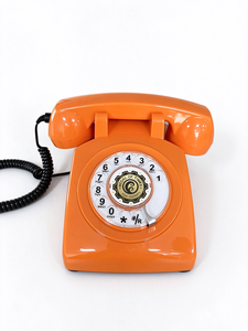 Téléphone rotatif vintage multicolore OEM ODM avec logo personnalisé, téléphone rétro antique en ABS, compatible <span class=keywords><strong>carte</strong></span> SIM, pour bureau - Product Image 4