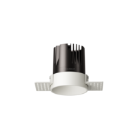 Plafonnier LED COB moderne 12W sans cadre, luminaire encastré 75mm pour intérieurs bois et métal LP-FX7584-RTB-23-1