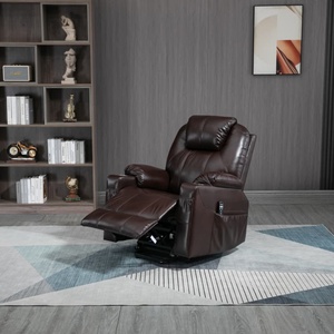 Sillón Reclinable Eléctrico HOMERS con Doble <span class=keywords><strong>Motor</strong></span>, de Cuero, con Control Remoto, Masaje y Calefacción para Personas Mayores - Product Image 3