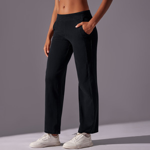 <span class=keywords><strong>Pantaloni</strong></span> Casual in Corduroy Tinta Unita a <span class=keywords><strong>Costine</strong></span>, Gamba Dritta, Vita Alta Elasticizzata, Traspiranti, Impermeabili, di Tendenza - Product Image 6