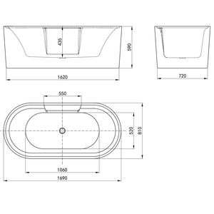 Bañera acrílica de masaje personalizada Bañera interior de hidromasaje Sumérgete en el tiempo de baño - Product Image 6