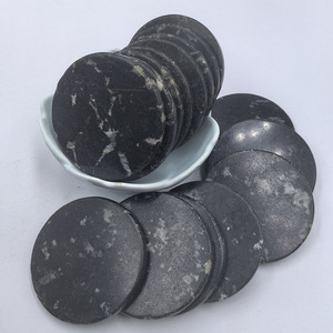 Snowflake Jade Slices 50mm Black And White Polished <b>Stone</b> Tiles For Eyelash Extensions Mattresses Cushions - Product Image 1