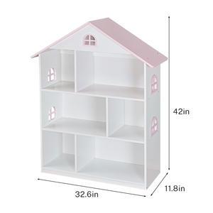 Casa de muñecas de madera, librería para niños, dormitorio, estantería, muebles para niños - Product Image 6