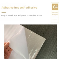 Papier peint marbré à coller, carreaux muraux autocollants traditionnels, imperméables pour cuisine et salle de bain
