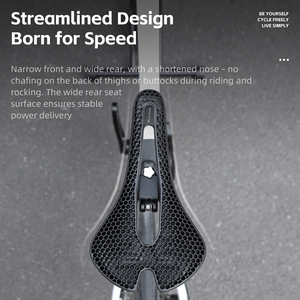 WEST BIKING <span class=keywords><strong>Selle</strong></span> de vélo en TPE alvéolé respirante, coussin creux, siège de vélo absorbant les chocs, <span class=keywords><strong>selle</strong></span> confortable pour le cyclisme sur route et <span class=keywords><strong>VTT</strong></span> - Product Image 5