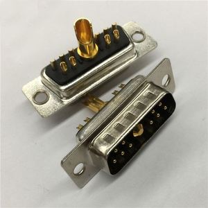D-SUB 3W3 Male Conector High <b>Power</b> Right Angle 3W3 <b>Plug</b> R/A DIP Type 3W3 Male Connector for PCB - Product Image 4