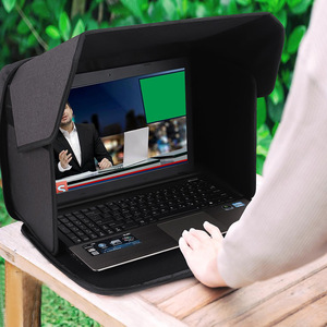 Cubierta para pantalla de portátil de 15.6 pulgadas, parasol de poliéster negro para uso en exteriores - Product Image 3