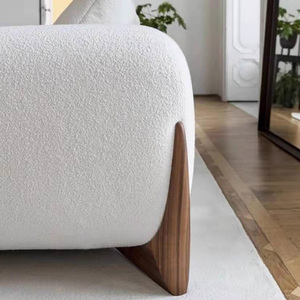 Ensemble de canapé en tissu crème de luxe français simple pour le salon de l'hôtel canapé-lit d'angle à trois places à <span class=keywords><strong>prix</strong></span> économique - Product Image 6