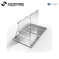 Barrière pliable à démontage rapide, gain de temps pour la mise en place et le démontage d'événements