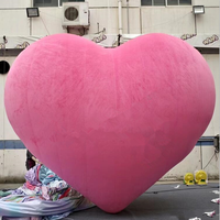 Cœur géant gonflable coloré pour la décoration de fête d'anniversaire, de scène, modèle de cœur