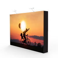 Publicité extérieure personnalisée en aluminium sans cadre affiche tension tissu LED panneau rétro-éclairé boîte à lumière
