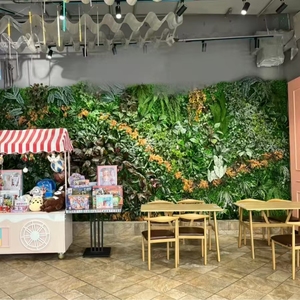 Jardín Vertical, Pared Verde Resistente a los Rayos UV, 1m X 1m, Decoración de Pared Exterior para Jardín del Hogar, Paneles de Setos Artificiales - Product Image 1