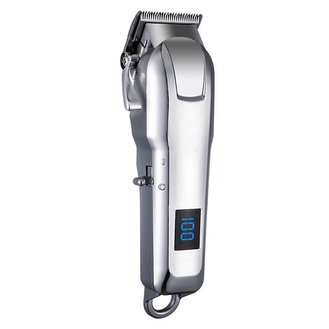 FYD Cordless Wireless Silvery Hair Clipper Blade Professional Clipper Hair Clippers for Men