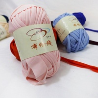 Hand-Crochet Storage Basket 100% Polyester Made From T-Shirt Fabric Yarn Cotton T-Shirt Yarn Fancy Yarn Product