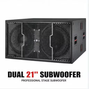 ซับวูฟเฟอร์คู่ขนาด 21 นิ้ว ระดับมืออาชีพ 4000w 16000w วอยซ์คอยล์ 150 มม. แบบ Passive 140db 8 โอห์ม สำหรับเวที สนามกีฬา คอนเสิร์ต รุ่น Ls-b221+ - Product Image 1
