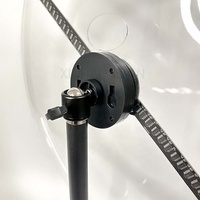 Venta directa del fabricante de 30cm con cubierta protectora Pantalla de escritorio para el hogar Dispositivo holográfico AR con ventilador holográfico