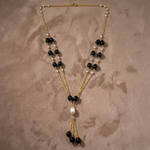 Collier de luxe pour femme, plaqué rhodium, avec perles ovales en améthyste et perles d'imitation, en forme de cœur, idéal comme cadeau de mariage - Product Image 4