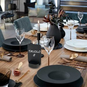 Cartes de table noires Forex 7 x 10 cm, double face, pour craie ou marqueur, pour bars et restaurants - Product Image 6