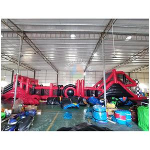 Precio de Fábrica, Inflables Gigantes Comerciales, Pista de Obstáculos Roja de 82' para Carreras de Autos, para Alquiler <span class=keywords><strong>en</strong></span> Eventos al Aire Libre e Interiores - Product Image 3