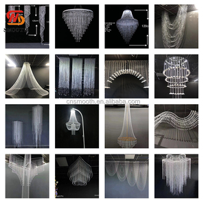 Mịn mới chuỗi hạt treo Sequins trần trang trí treo pha lê trang trí đám <span class=keywords><strong>c</strong></span>ưới hạt Rèm cho tổ chứ<span class=keywords><strong>c</strong></span> sự kiện decors - Product Image 5