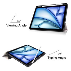 Colour in ấn tri-gấp đứng PU + TPU Leather trường hợp đối với iPad air11 11 inch 2025 - Product Image 5