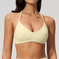 Soutien-gorge de sport sans couture pour femme, éco-responsable, idéal pour le fitness, bretelles en Y, pour la gym, style sexy, léger