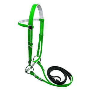 Fabrikpreis Wasserfestes Langlebiges PVC-beschichtetes Pferdezaumzeug mit Zügel und Führstrick Schicke Reitsportausrüstung für Pferderennen - Product Image 1