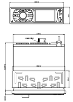 Lecteur radio FM AM pour bus, lecteur multimédia HD 1080P, amplificateur 4 canaux, tuner radio DAB Plus, entrée microphone pour autocar