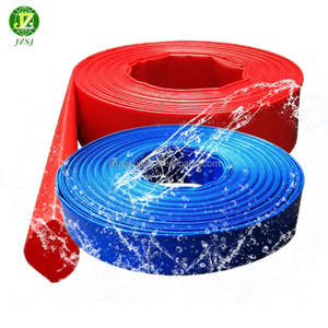 Tuyau de décharge d'eau plat en PVC à long temps de service pour couteau d'arrosage de jardin tuyau de pompe à eau de bâche enduit de PVC - Product Image 2