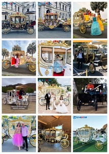 Carruaje Real de Lujo, Carruaje de Princesa Cenicienta para Bodas, Carrozas, Carruaje Eléctrico para Turismo, Carruaje Real con Caballos - Product Image 6