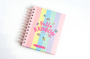 Agenda <span class=keywords><strong>personnalisé</strong></span> 2026, hebdomadaire/journalier/mensuel, reliure spirale, carnet <span class=keywords><strong>avec</strong></span> papier d'art pour étudiants - Product Image 5