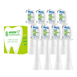Tête de brosse à dents électrique rechargeable en forme de diamant, sans métal, à poils denses, pour blanchir et polir les dents (vente en gros) - Product Image 2