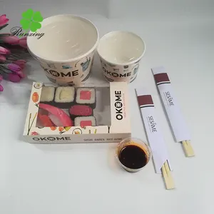 Boîte à sushi jetable écologique japon, emballage alimentaire à emporter design personnalisé