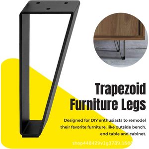 Metal <b>Table</b> <b>Legs</b> 20cm High Steel Industrial Design Easy Installation for Slab <b>Tables</b> - Product Image 2