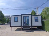 Maisons conteneurs extensibles personnalisables de 20 pieds avec structure en acier traditionnelle, faciles à installer, fabriquées en Chine