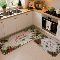 Custom Printed Design Indoor Kitchen Runner Rug Non slip Durable Floor Mat for Kitchen Laundry Room and Hallway