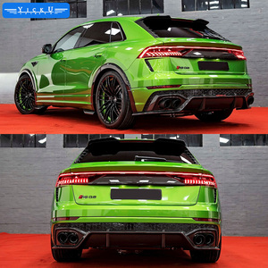 Kit de carrosserie en Fiber de carbone YICKU haut de gamme ABT pour Audi RSQ8 roue à lèvre avant sourcil diffuseur arrière Tuyere aile supérieure ABT RSQ8 BodyKit - Product Image 3