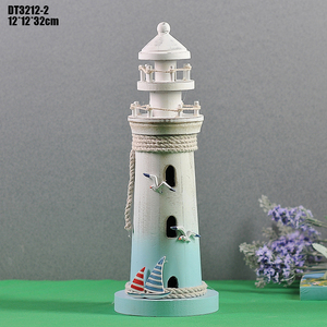 HOYE Mô Hình Hải Đăng Bằng Gỗ Thủ Công Hàng Thủ Công Trang Trí Nhà Cửa - Product Image 5
