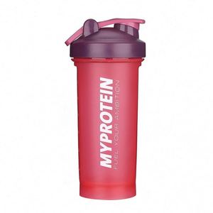 Precio al por mayor 600ml Bpa Free Gym Fitness Botellas de coctelera de proteínas de plástico con logotipo y bola mezcladora - Product Image 4