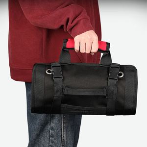 4 Zipper Pockets Waterproof Canvas Roll up Portable Tool Bag for Mechanic Electrician Multifunctional Storage Bag - Product Image 2