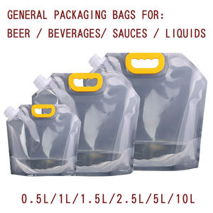 Sac à bec verseur en aluminium 10-20L, rectangulaire, en PE, étanche, pour boissons, sac de rangement polyvalent - Product Image 3