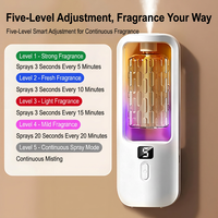 Diffuseur d'arômes intelligent rechargeable, vaporisateur de parfum minimaliste, diffuseur d'air mural pour la maison et la salle de bain