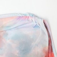 Robe de soirée sans manches de luxe personnalisée, tie-dye, robe moulante imprimée en mousseline de soie pour femmes, haut de gamme, pour soirée, 2025